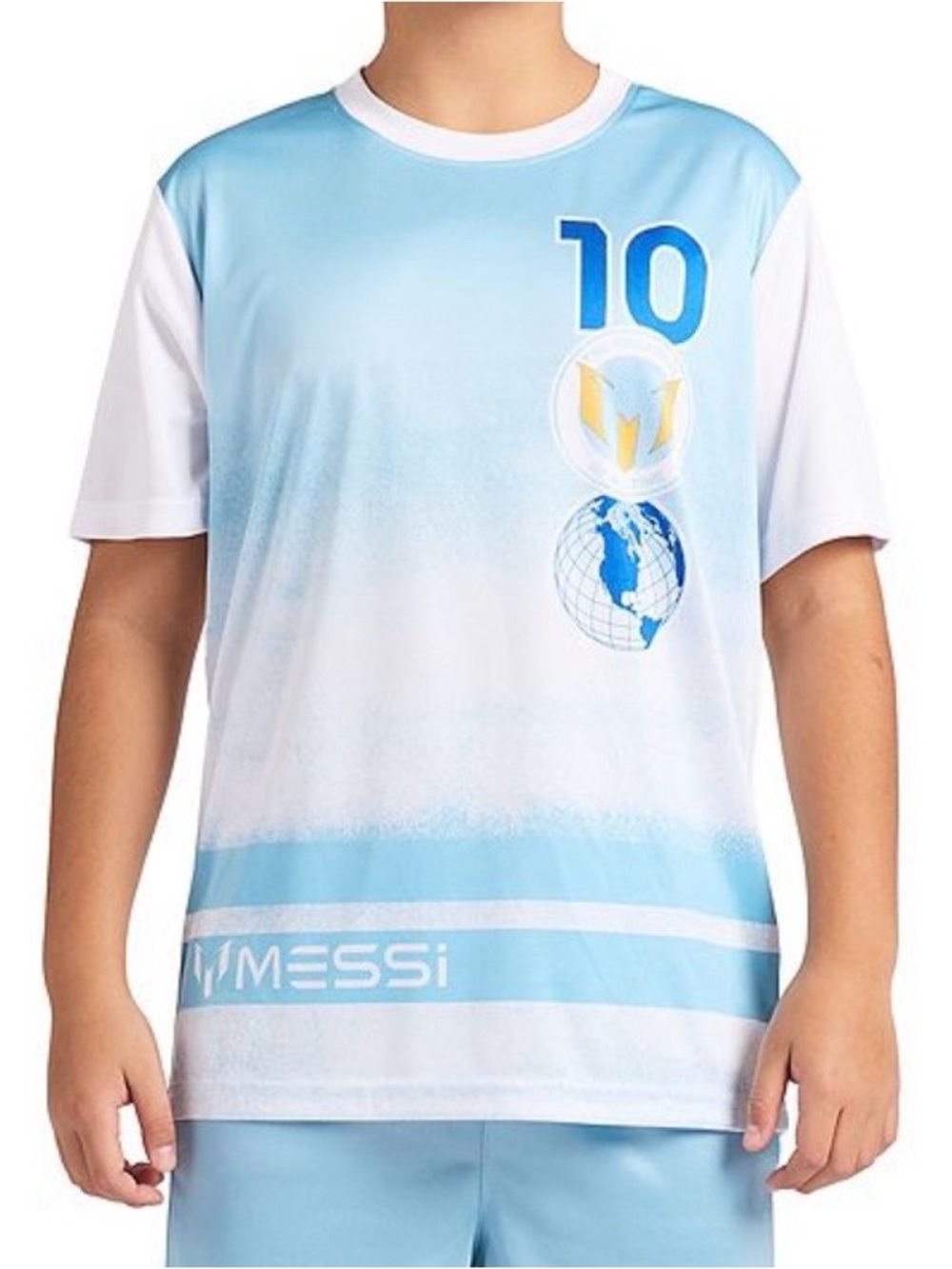 Boys Messi Graphic Tee Size Large 14/16 Short Sleeve NWT